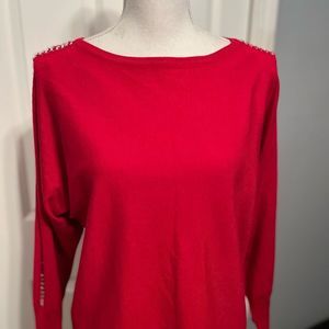 Large Red Carolyn Taylor Sweater